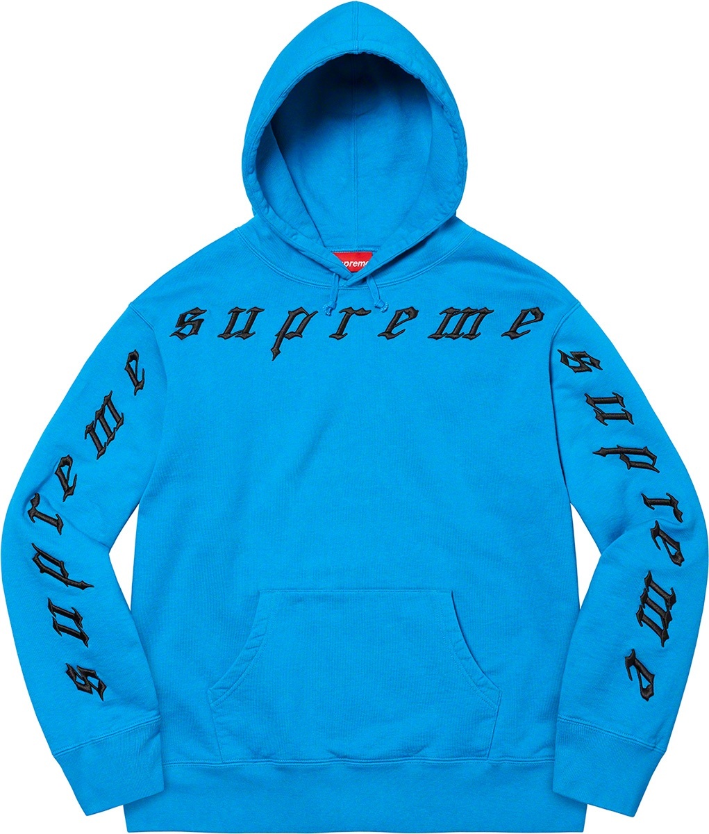 Raised Embroidery Hooded Sweatshirt view 3